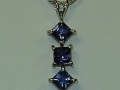 Sterling Silver and Iolite Custom Pendant