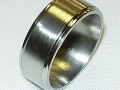 8mm Titanium Wedding Band Ring with Squared Off Edges