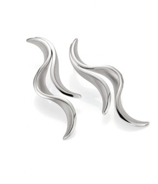 sterling silver swirl earrings