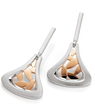 moder open lattice drop earrings