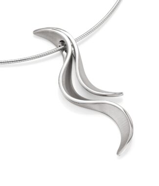 sterling silver swirl pendant