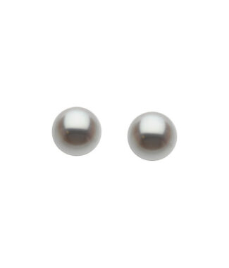 Freshwater 14K Gold Cultured Pearl Stud Earrings 6mm