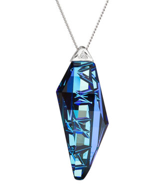 Flawless Elegance Blue Czech Crystal Pendant