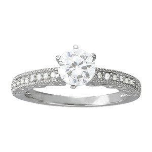14K Gold Diamond Engagement ring