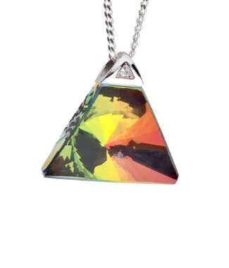 Stelis Mystic Topaz Czech Crystal Necklace