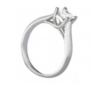 14K Gold Open Trellis work design for Princess Cut Diamond